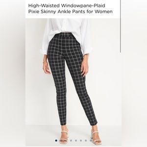 Old Navy High Waisted Plaid Dress Pant